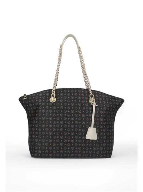 Tote Bag Heritage Logo Classic Nero/Avorio POLLINI | TE8408PP02Q11/00C